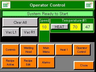 112 Extreme écran de contrôle de l'opérateur d'air chaud deux